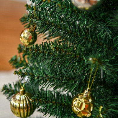 HOMCOM 1.8m 6ft Artificial Pine Pencil Slim Tall Christmas Tree with 390 Branch Tips Xmas Holiday Décor with Stand - 9