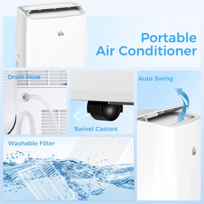View of Garvee 3-in-1 Portable Air Conditioner 8000 BTU Quiet Remote 24H Timer ...