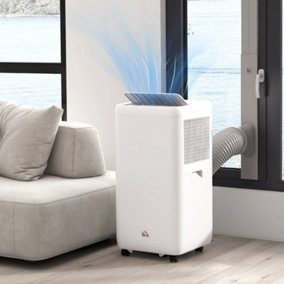 HOMCOM 12,000 BTU Portable Air Conditioner with 28m², Sleep Mode, Dehumidifier