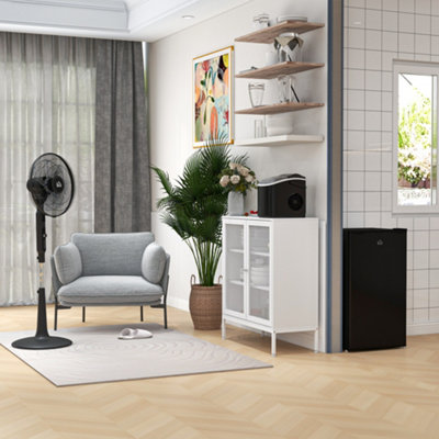 HOMCOM 12V DC Standing Fan with 75 degree Oscillation Mosquito ...