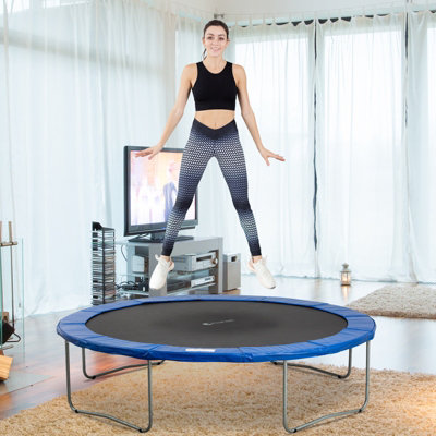 HOMCOM 13 FT Trampoline Accessories Surround Pad Spring Padding Sky Blue