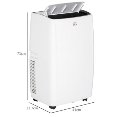 HOMCOM 14,000 BTU Portable Air Conditioner with 40m², Sleep Mode, Dehumidifier