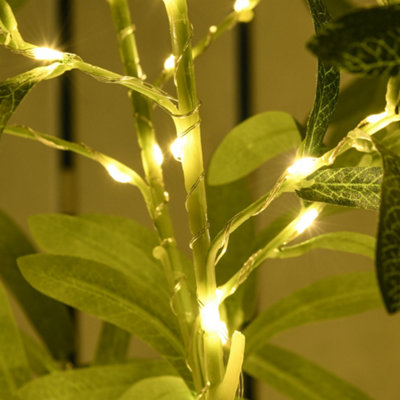 HOMCOM 180cm Olive Tree Light w/ 300 Warm White LED Lights Artificial Tree - 8