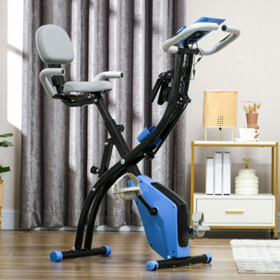 Blue exercise bike discount