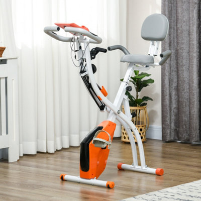 Indoor Cycling Homcom Folding Exercise Bike HOMCOM Folding