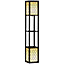 HOMCOM 2-Light Modern Floor Lamp with Shelves for Living Room, Bedroom, Black