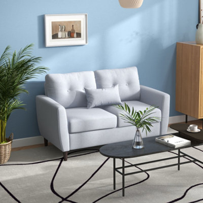 Light grey outlet tufted sofa