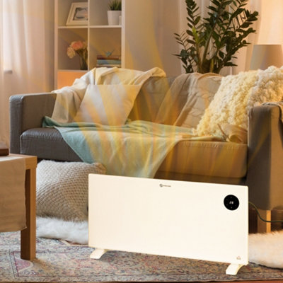 2000W Electric Convector Heater, Quiet Space Heater with LED