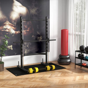 HOMCOM 25KG Barbell & Dumbbell Set Fitness Exercise Home Gym Plate Bar Clamp Rod