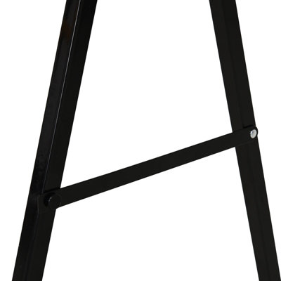 HOMCOM 2PCS Saw Horse Twin Pack Folding Workbench Metal Trestle Stands with Non-slip EVA Surface for Sawing Work Max Load 125kg - 5