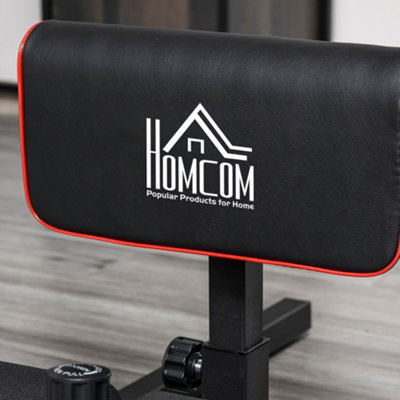HOMCOM 3 IN 1 Squat Machine Sit Up Push Up Gym Work Out Leg Exercise ...