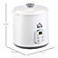 HOMCOM 3-IN-1 Yoghurt Maker with Strainer with Timer for Greek Yoghurt Rice Wine