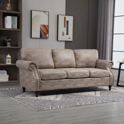 High back store curved sofa