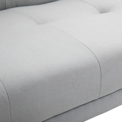 HOMCOM 3 Seater Sofa Bed Scandi Style Recliner Adjustable Back Middle Table