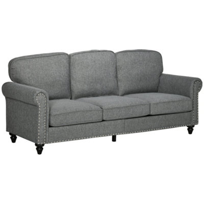 Grey sofa deals with silver nailheads