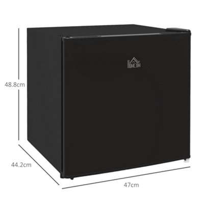 HOMCOM 35L Tabletop Freezer with Adjustable Temperature Wire Shelf Black