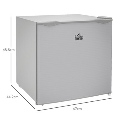 HOMCOM 35L Tabletop Freezer with Adjustable Temperature Wire Shelf Grey