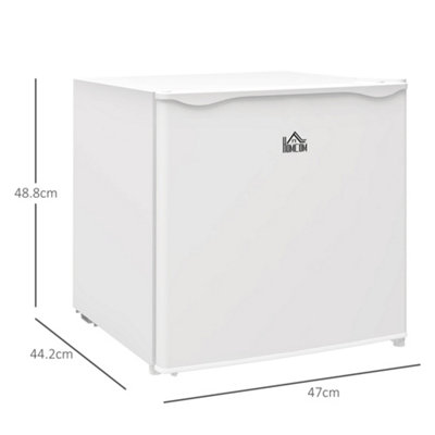 HOMCOM 35L Tabletop Freezer with Adjustable Temperature Wire Shelf White