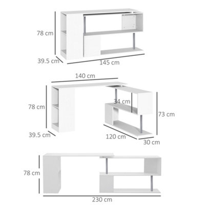 360 rotating corner desk new arrivals