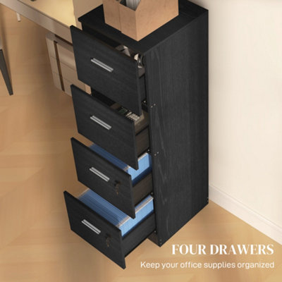 Black wood file cabinet sales