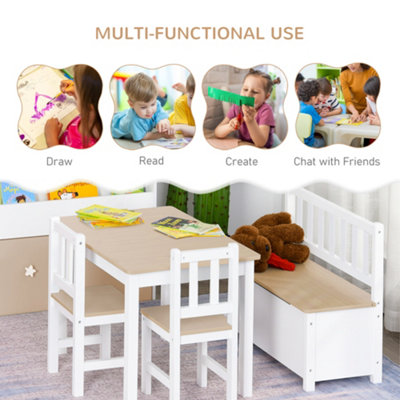 Kids table discount and chairs b&m