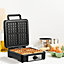 HOMCOM 4 Slice Waffle Maker w/ Deep Cooking Plate Adjustable Temperature1200W