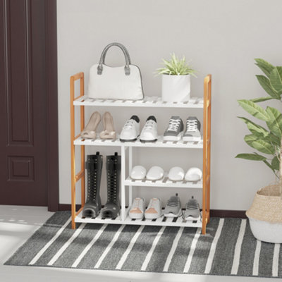 Simple shoe online rack wooden