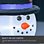 HOMCOM 4ft Inflatable Christmas Snowmen Family Xmas LED Outdoor Indoor Holiday Decorations Yard
