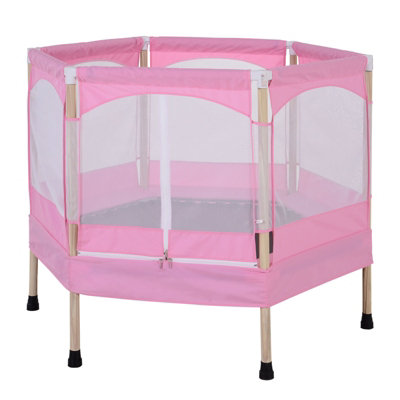 Pink 2024 baby trampoline