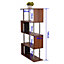 HOMCOM 5 Shelf Storage Bookcase Wooden CD Book Case Unit Storage Shelves