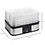 HOMCOM 5 Tier Food Dehydrator, 245W Stainless Steel Food Dryer Machine with Adjustable Temperature, Timer and LCD Display, Silver