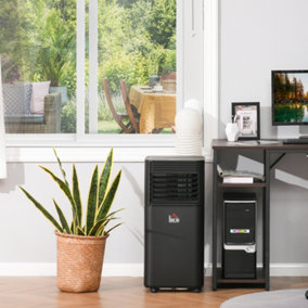 HOMCOM 5000 BTU Portable Air Conditioner 4 Modes LED Display Timer Home Office
