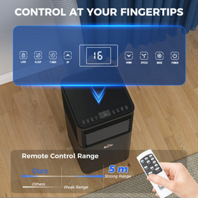 HOMCOM 5000 BTU Portable Air Conditioner 4 Modes LED Display Timer Home Office - 6