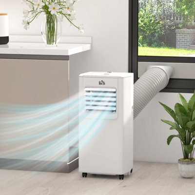 HOMCOM 5000BTU Portable Air Conditioner 4 Modes LED Display Timer Home Office