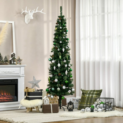 Narrow artificial christmas deals tree