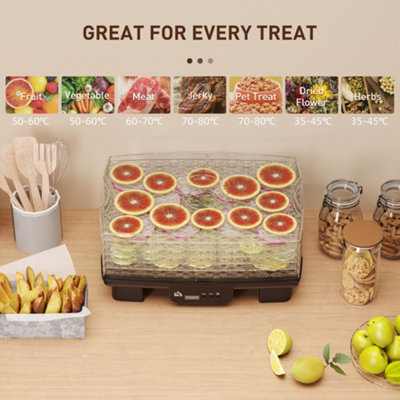 Magic Mill Food Dehydrator Machine | 11 Stainless Steel Trays Adjustable Timer Temperature Control Jerky Herb Meat Beef Fruits Vegetables Dryer Safety