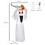 HOMCOM 6FT 1.8m LED Halloween Inflatable Decoration Floating Ghost & Pumpkin Party Outdoors Yard Lawn