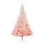HOMCOM 6FT Pink Artificial Christmas Tree Holiday Home Decoration Ornament w/ Metal Stand Fully Pretty Home Office Joy
