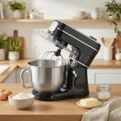 HOMCOM 6L 1400W Stand Mixer with 11 Speeds & Fermentation Function, Black