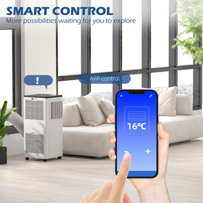 HOMCOM 7,000 BTU Portable Air Conditioner with App Control, Sleep Mode