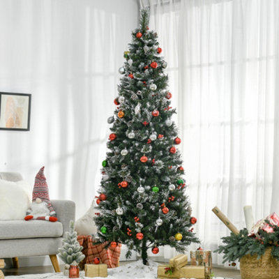 7 foot snow christmas tree discount