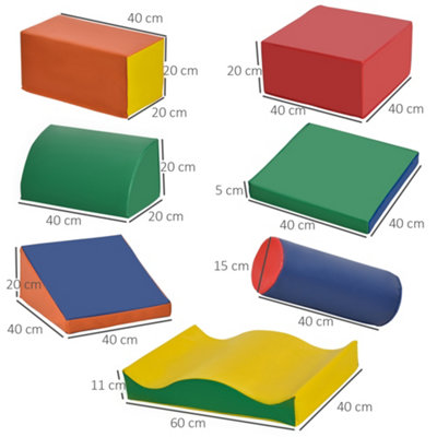 Foamnasium 7 piece store activity block set