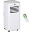 HOMCOM 7000 BTU Mobile Air Conditioner Indoor AC Unit w/ RC, White