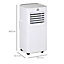 HOMCOM 7000 BTU Mobile Air Conditioner Indoor AC Unit w/ RC, White