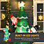 HOMCOM 7FT Christmas Inflatable Tree LED Lighted for Indoor Outdoor Decoration