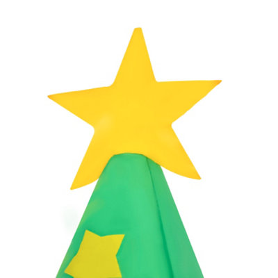HOMCOM 7ft Christmas Inflatable Tree LED Lighted Indoor Outdoor Decoration - 8