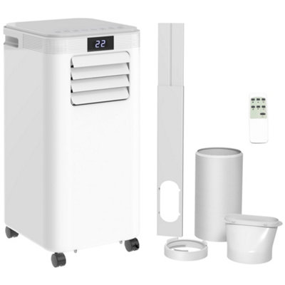 HOMCOM 8000BTU Portable Air Conditioner 4 Modes LED Display Timer Home Office
