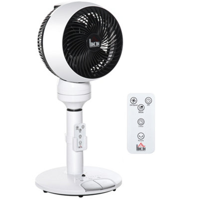 HOMCOM 9 Inch Height Adjustable Air Circulator Fan 9 Setting