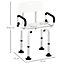 HOMCOM Adjustable Shower Stool with Suction Foot Pads for Elderly Disabled