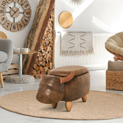 Grey deals animal footstool